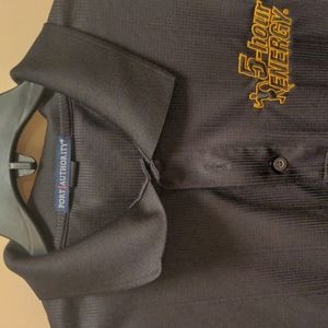 Mens Port Authority black ss golf shirt